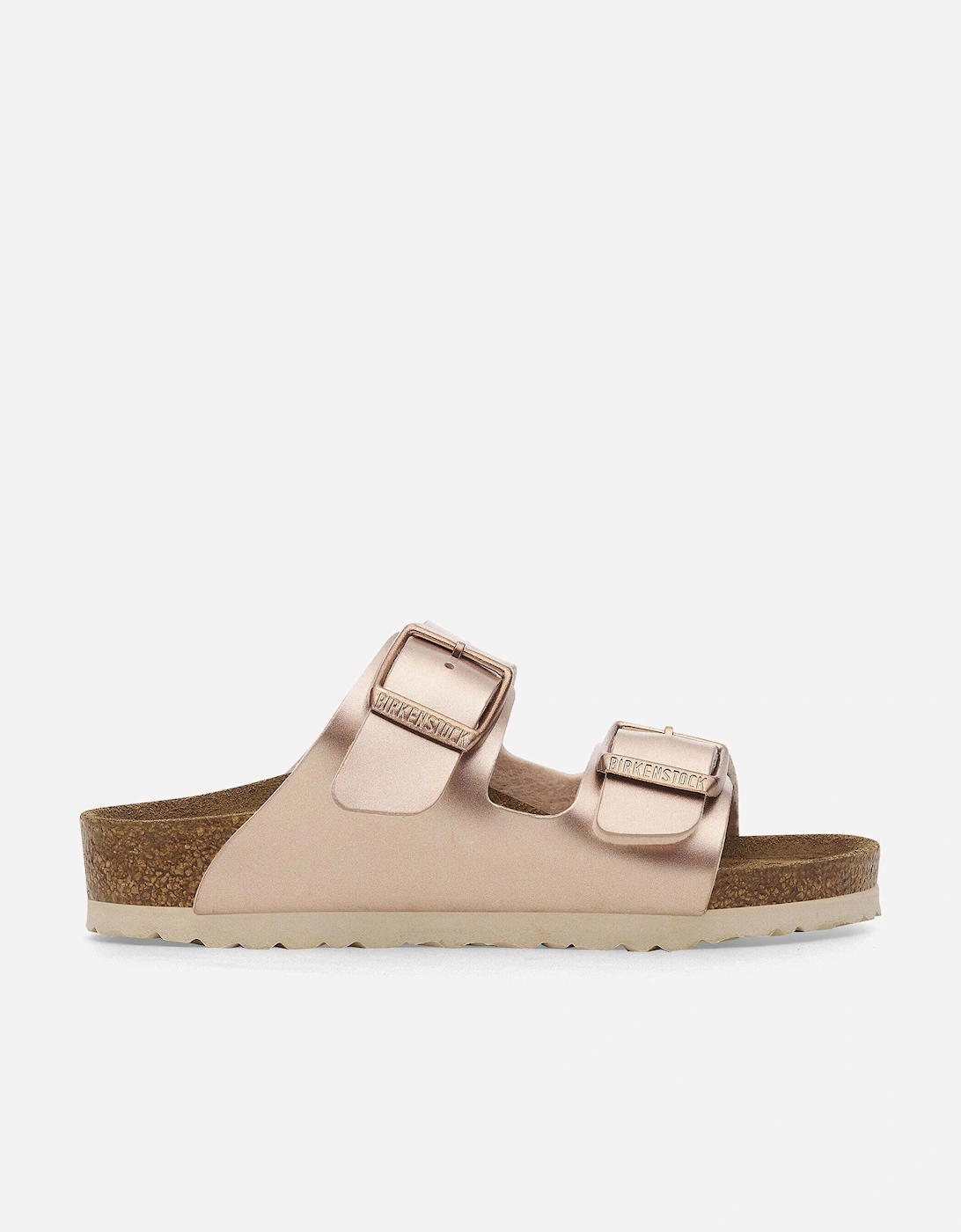 BIRKENSTOCK Girls Arizona Classic Metallic Sandals in Copper