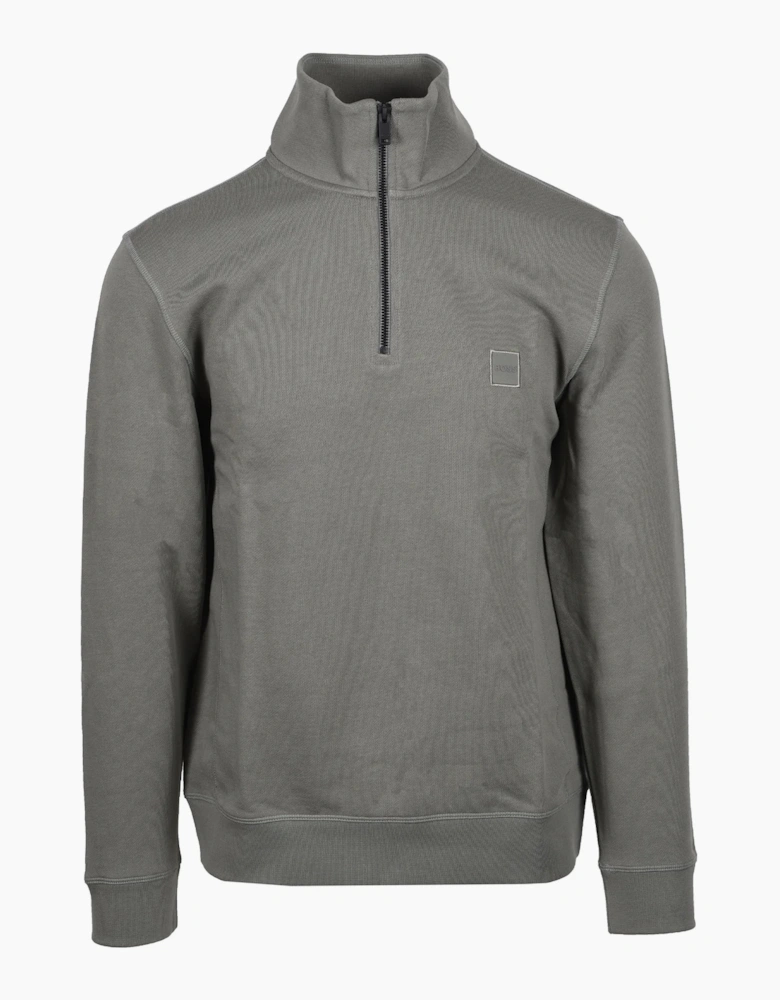 Boss Orange ZETRUST HALF-ZIP SWEATSHIRT OPEN GREY