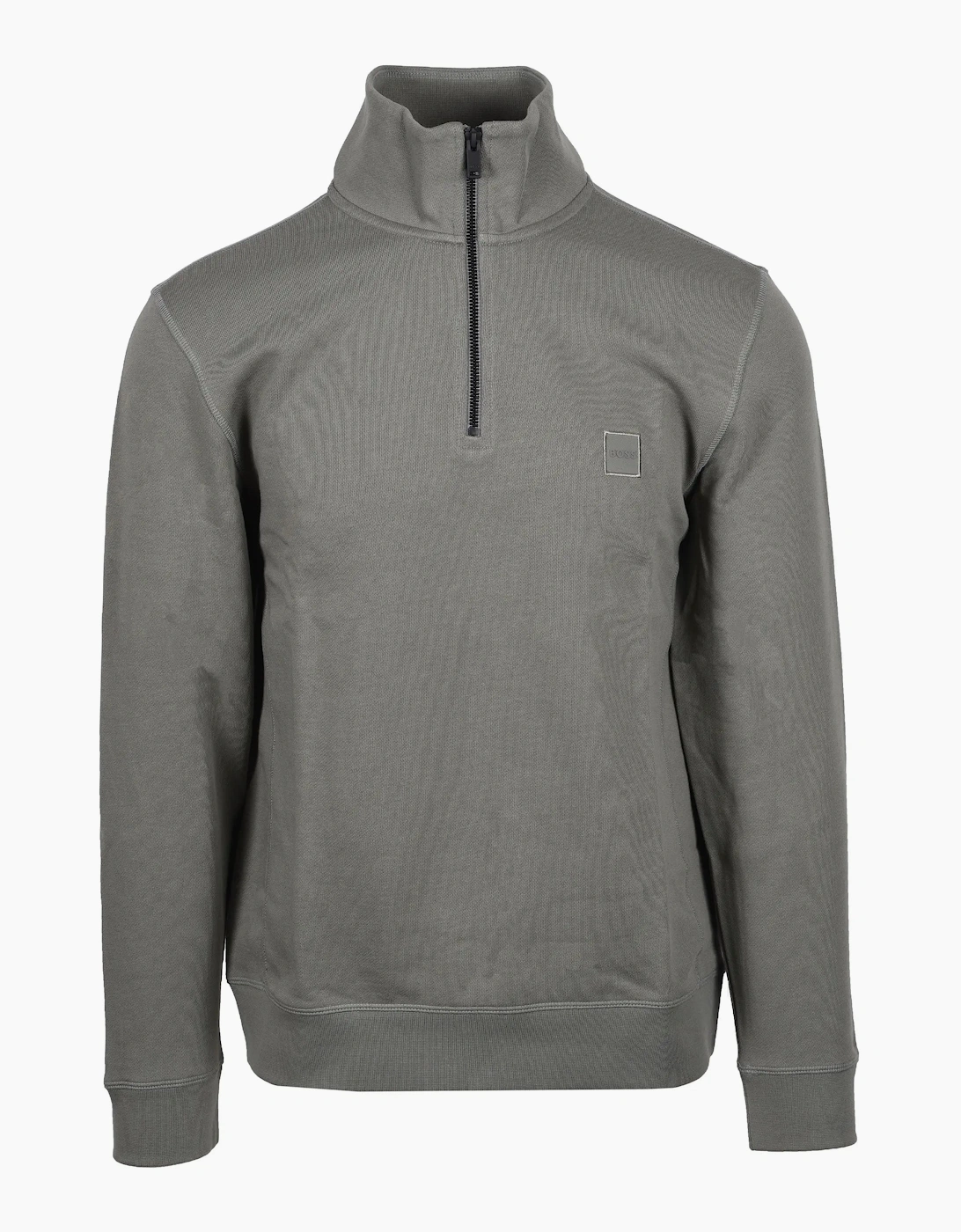 Boss Orange ZETRUST HALF-ZIP SWEATSHIRT OPEN GREY