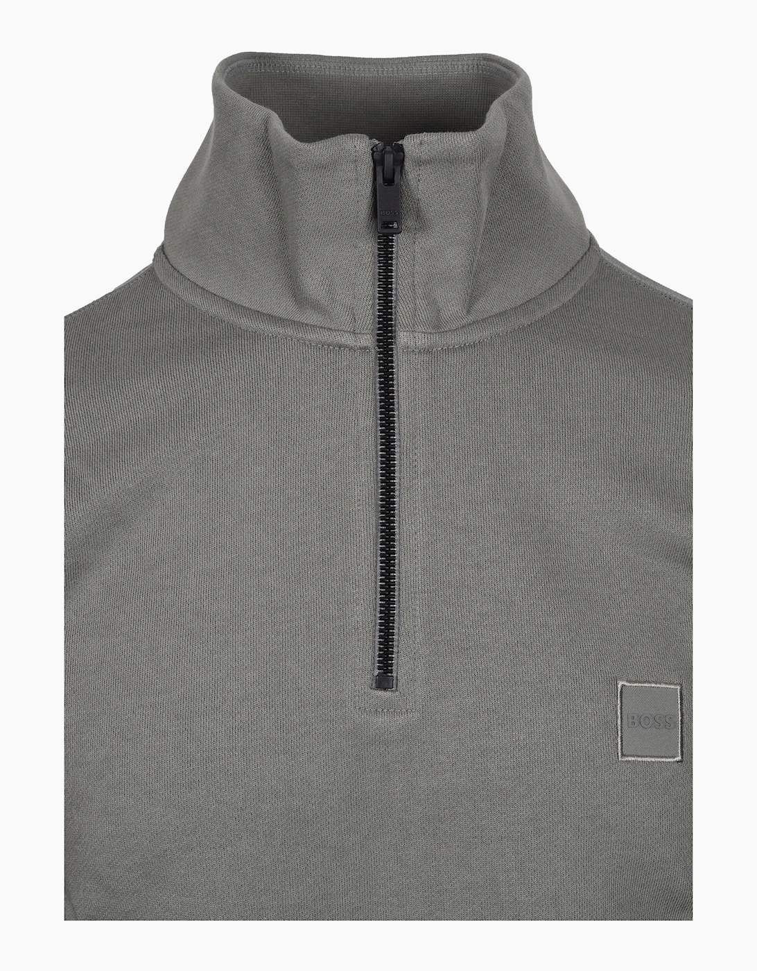 Boss Orange ZETRUST HALF-ZIP SWEATSHIRT OPEN GREY