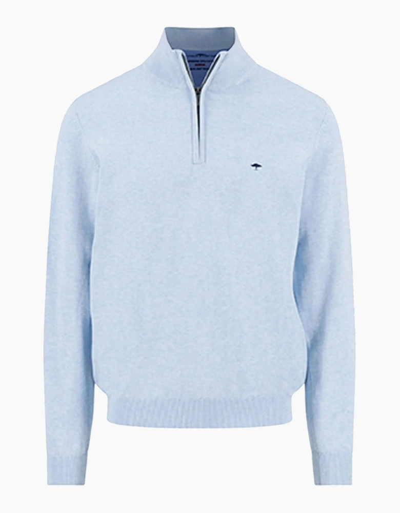 FYNCH-HATTON TROYER HALF ZIP KNITWEAR NEW BREEZE