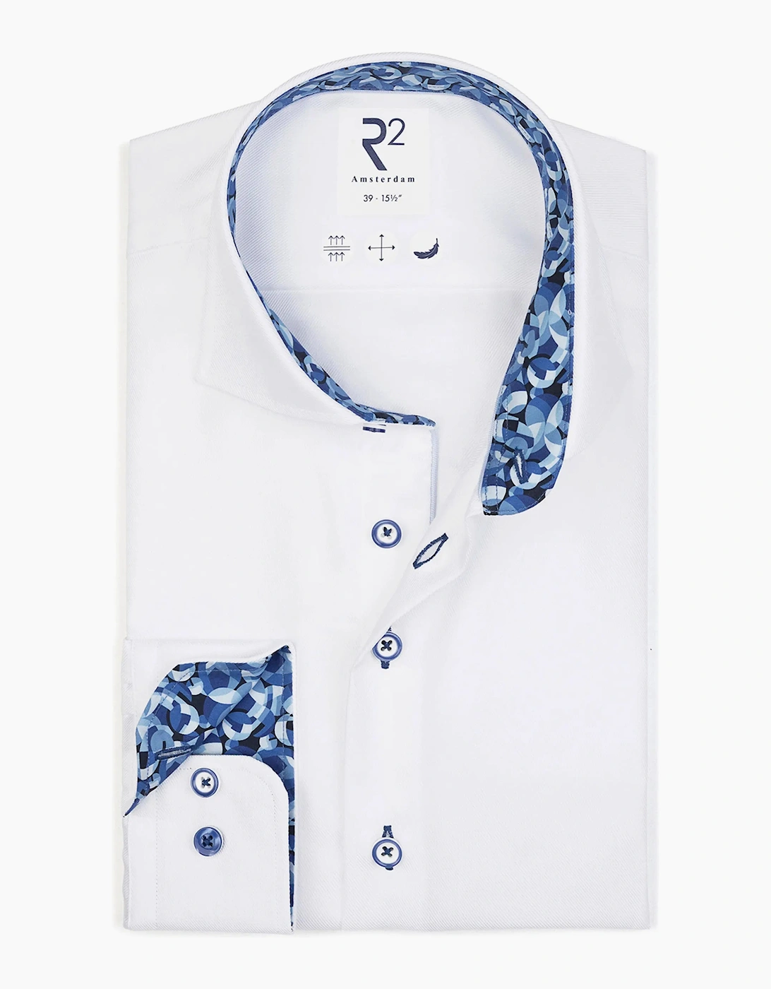 R2 CUT AWAY COLLAR LONG SLEEVED SHIRT WHITE, 3 of 2