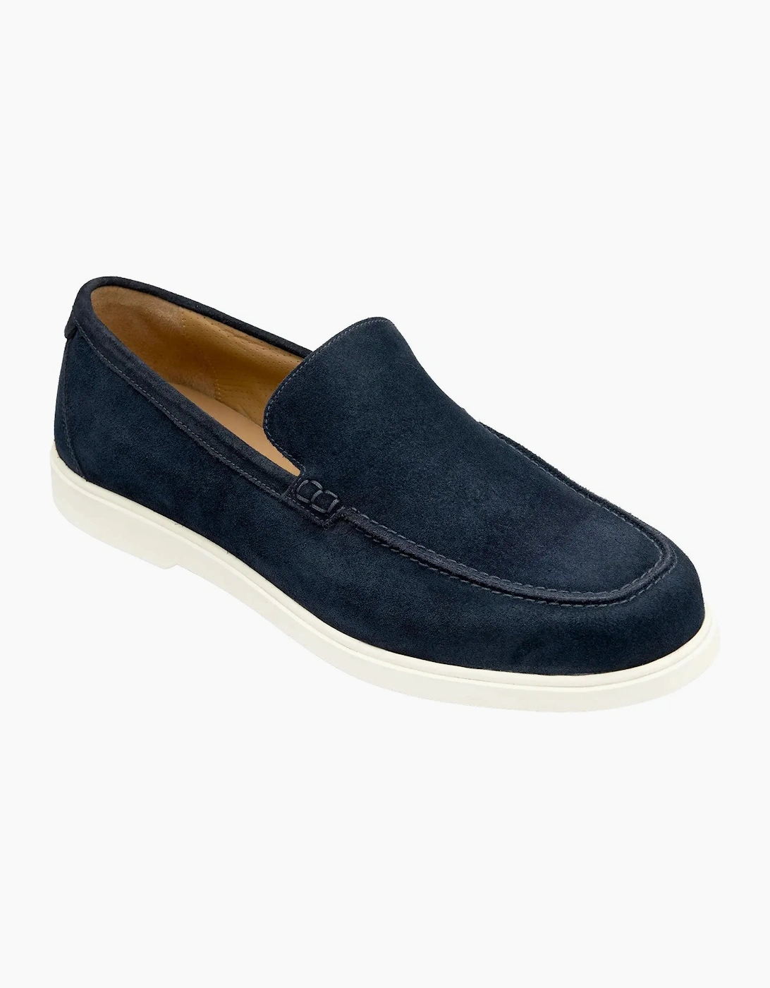LOAKE TUSCANY SUEDE CASUAL SHOE NAVY SUEDE