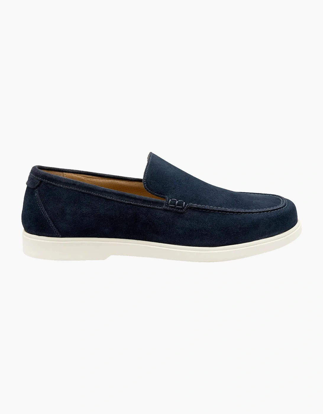 LOAKE TUSCANY SUEDE CASUAL SHOE NAVY SUEDE