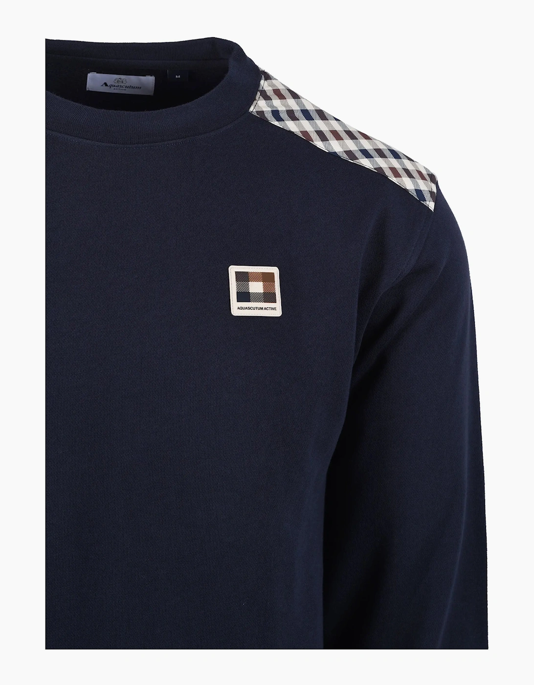 AQUASCUTUM LAMINA CREWNECK SWEATSHIRT NAVY