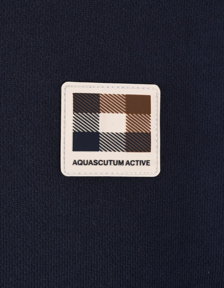AQUASCUTUM LAMINA CREWNECK SWEATSHIRT NAVY