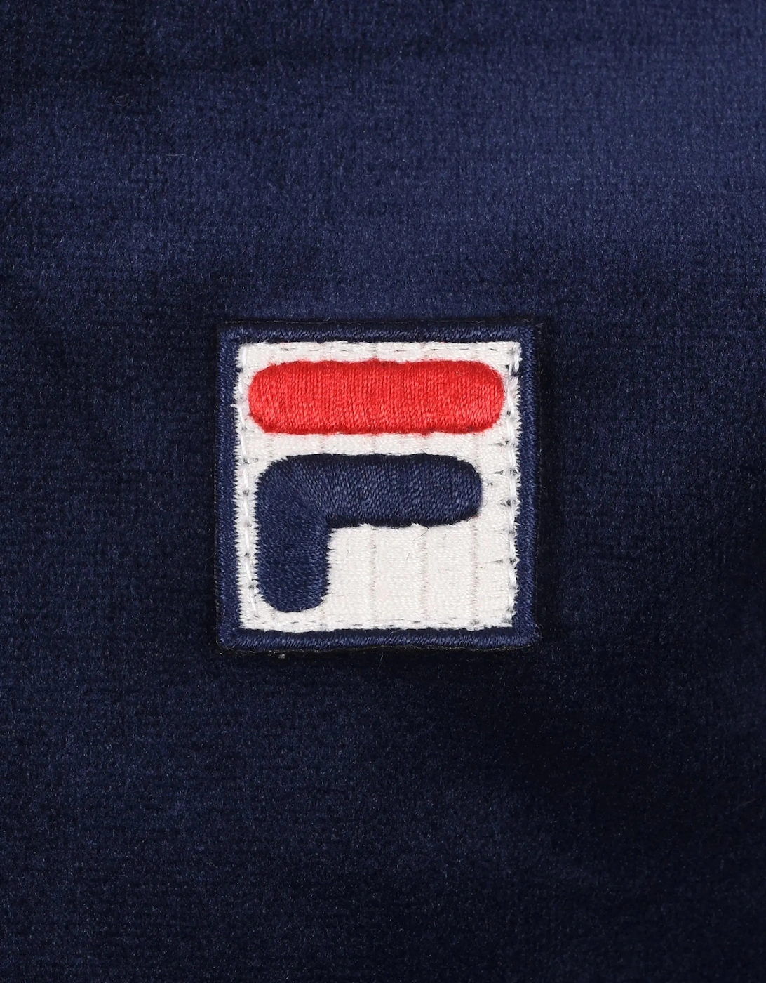 FILA BASILIO TIPPED VELOUR T-SHIRT FILA NAVY/GARDENIA