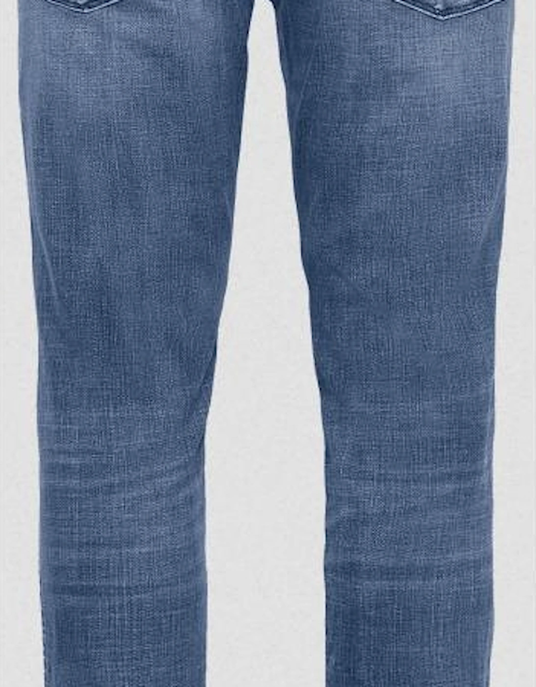 Anbass Hyperflex Stretch Mid Wash Blue Slim Fit Jeans