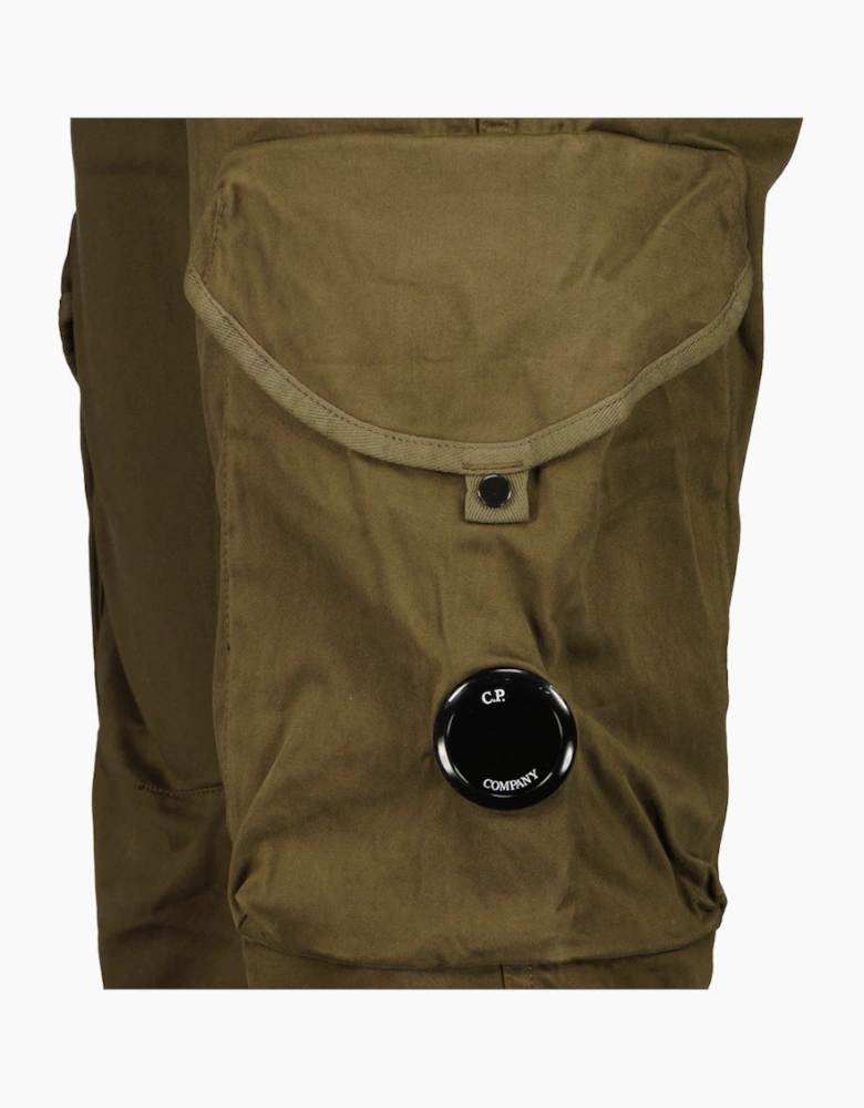 Stretch Satin Lens Cargo Pants