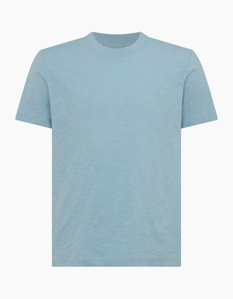 Remus Uomo slub cotton T-Shirt BLUE