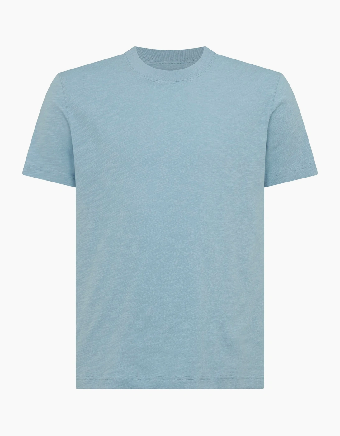 Remus Uomo slub cotton T-Shirt BLUE