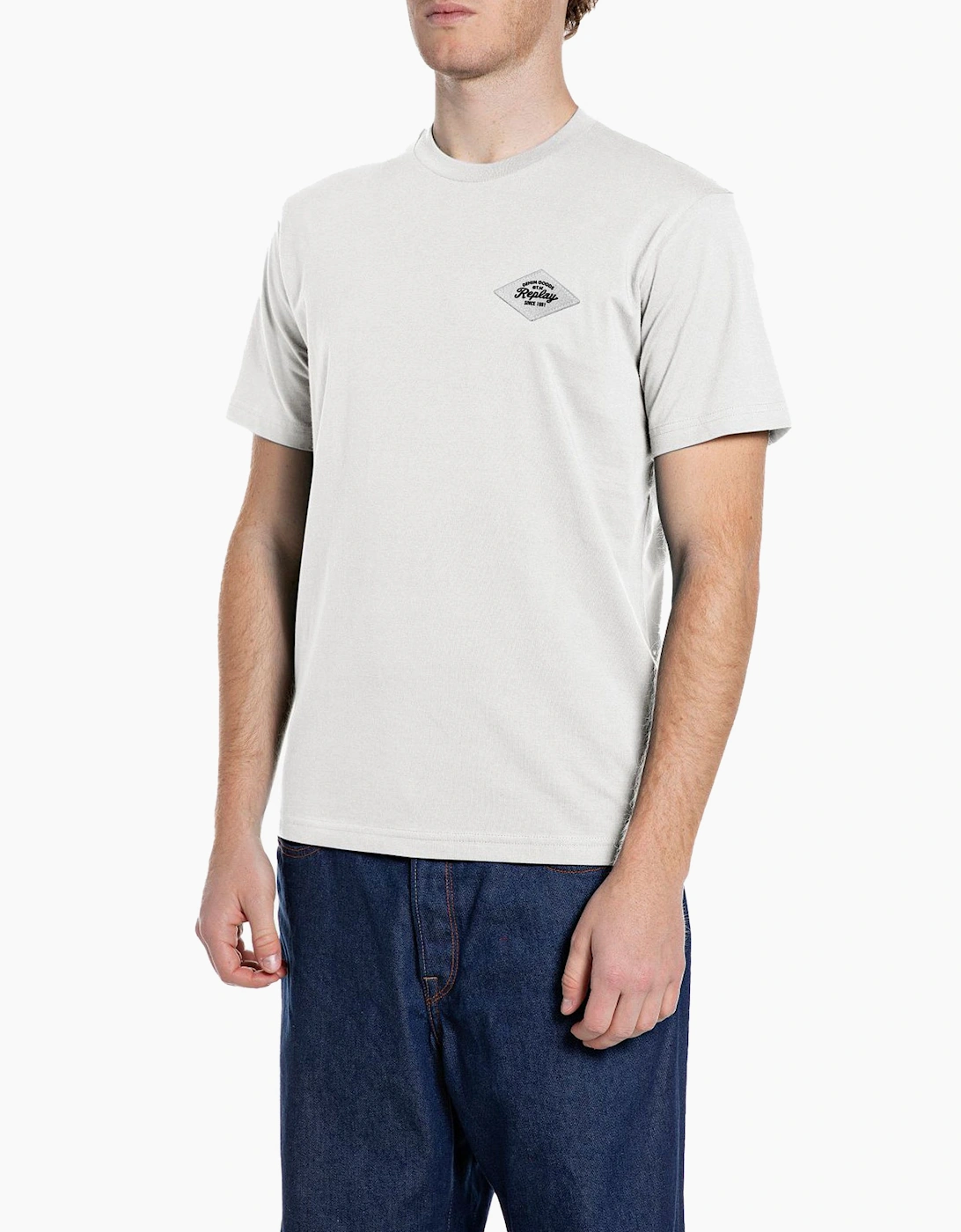 Replay T-Shirt Sustainable Lab Natural White 011