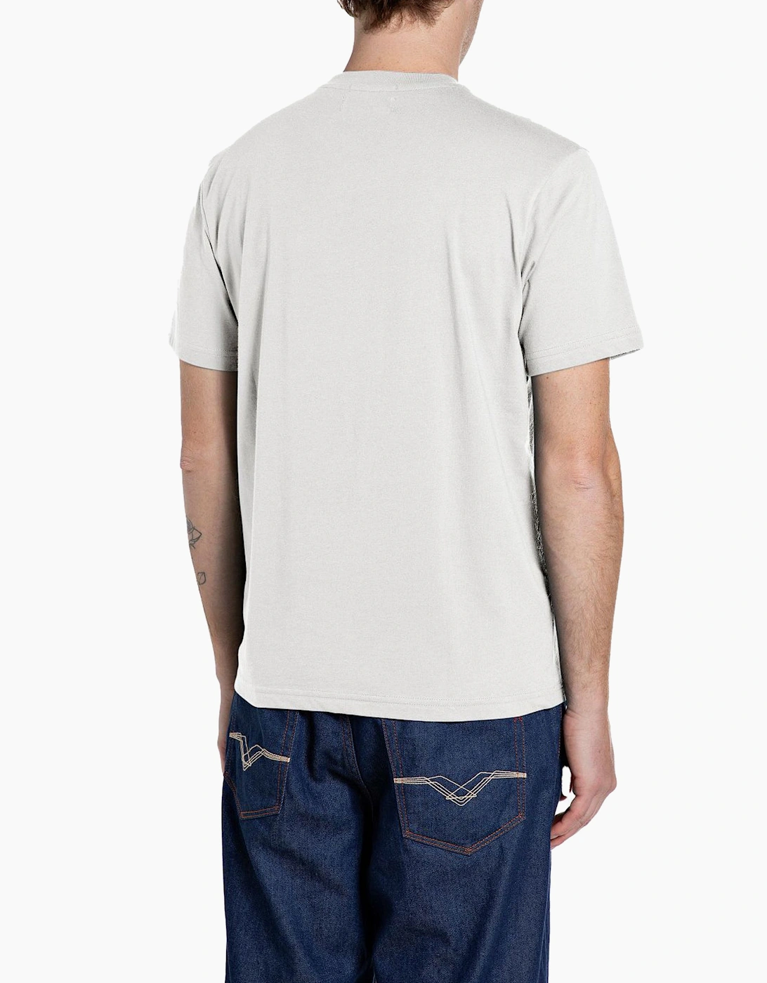 Replay T-Shirt Sustainable Lab Natural White 011