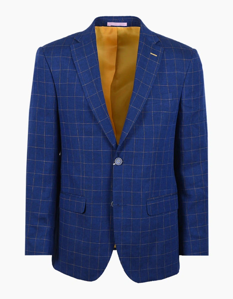 MAZZELLI JACKET BLUE YELLOW CHECK