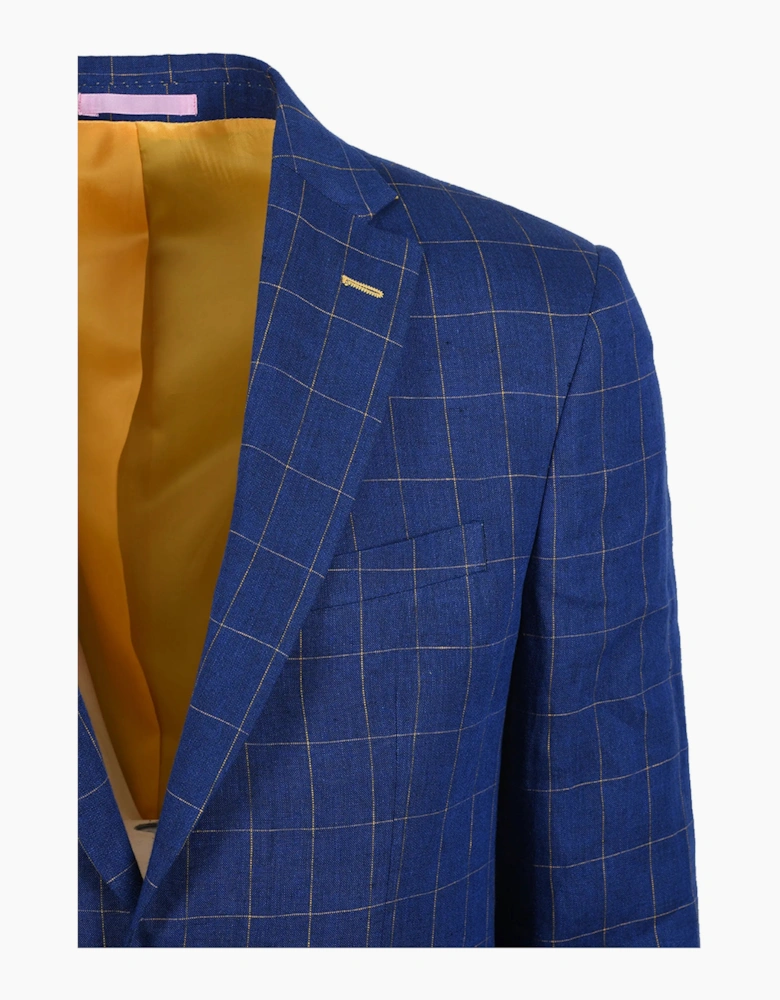 MAZZELLI JACKET BLUE YELLOW CHECK