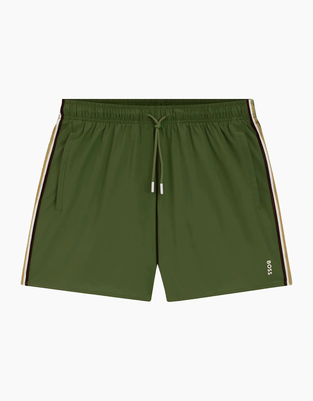 Boss Black ICONIC SWIM SHORTS OPEN GREEN