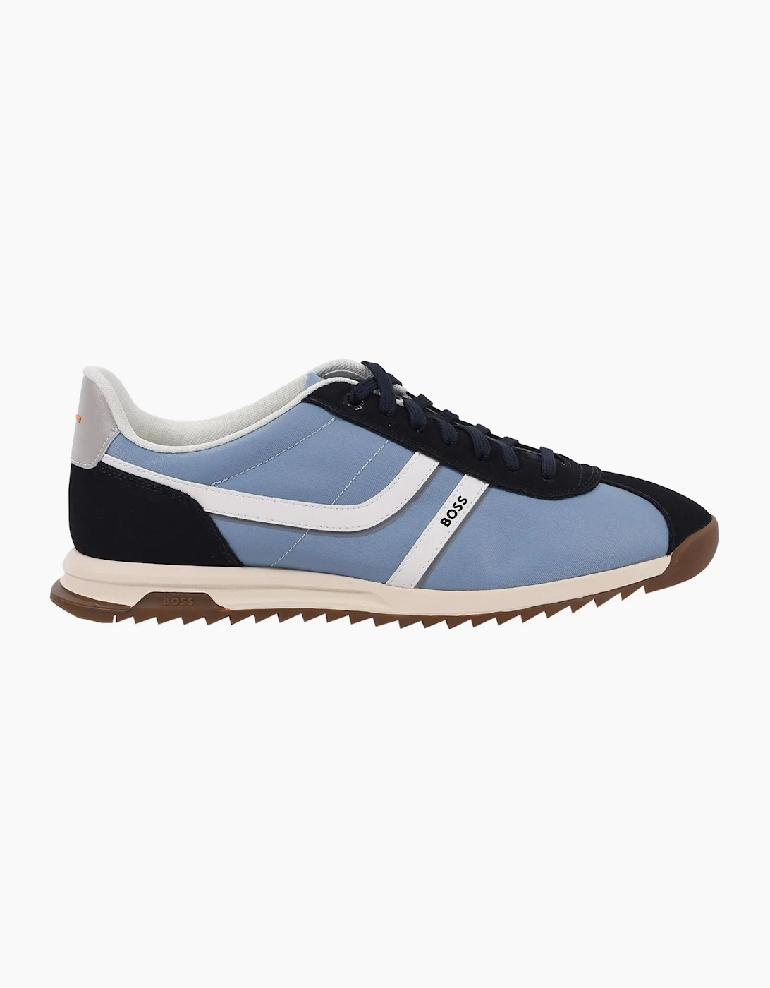 Hugo Boss Men's Navy Boss Orange Boss Zayn Trainer Open Blue - Size: 9