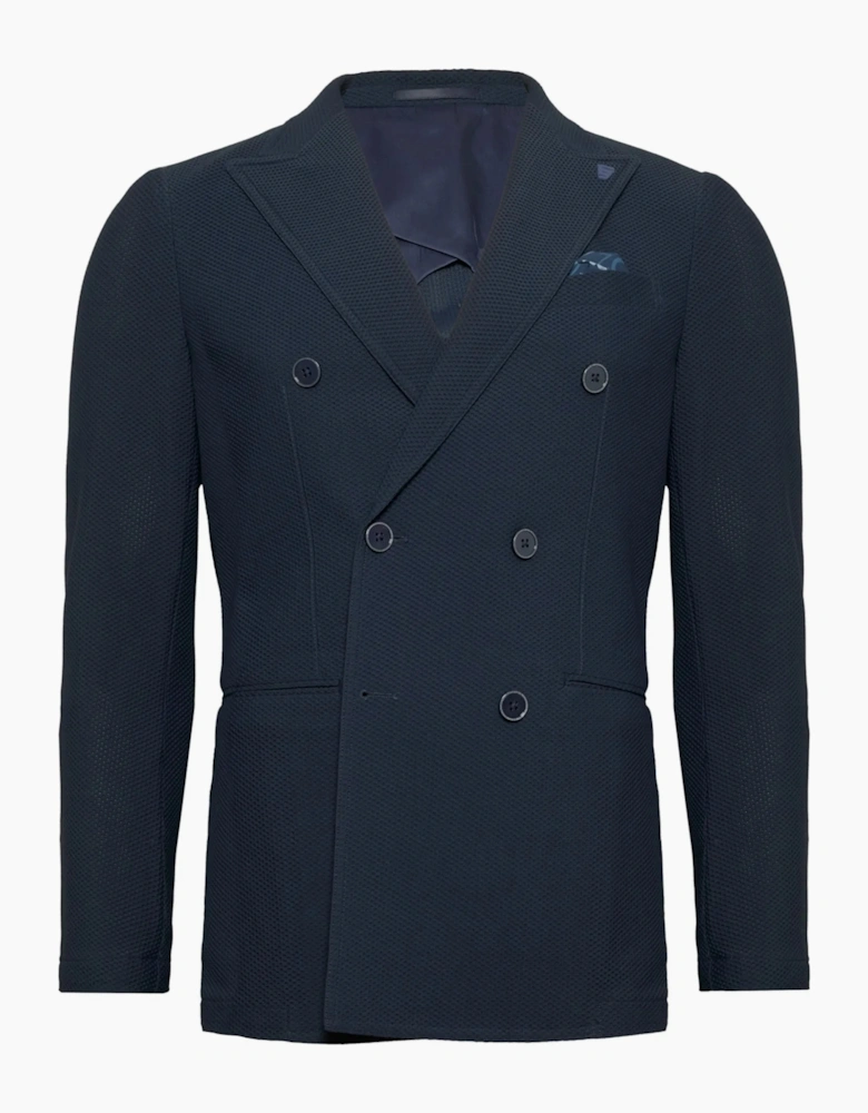 R2 DOUBLE BREASTED TRAVEL JACKET NAVY