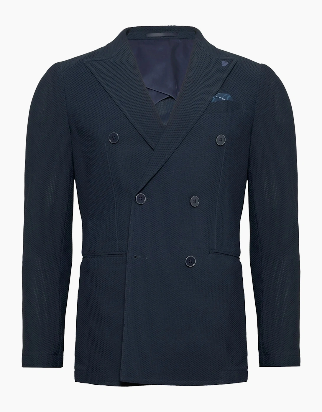 R2 DOUBLE BREASTED TRAVEL JACKET NAVY