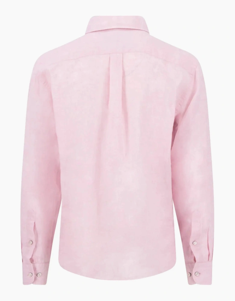 FYNCH-HATTON LONG SLEEVED LINEN SHIRT MAGNOLIA