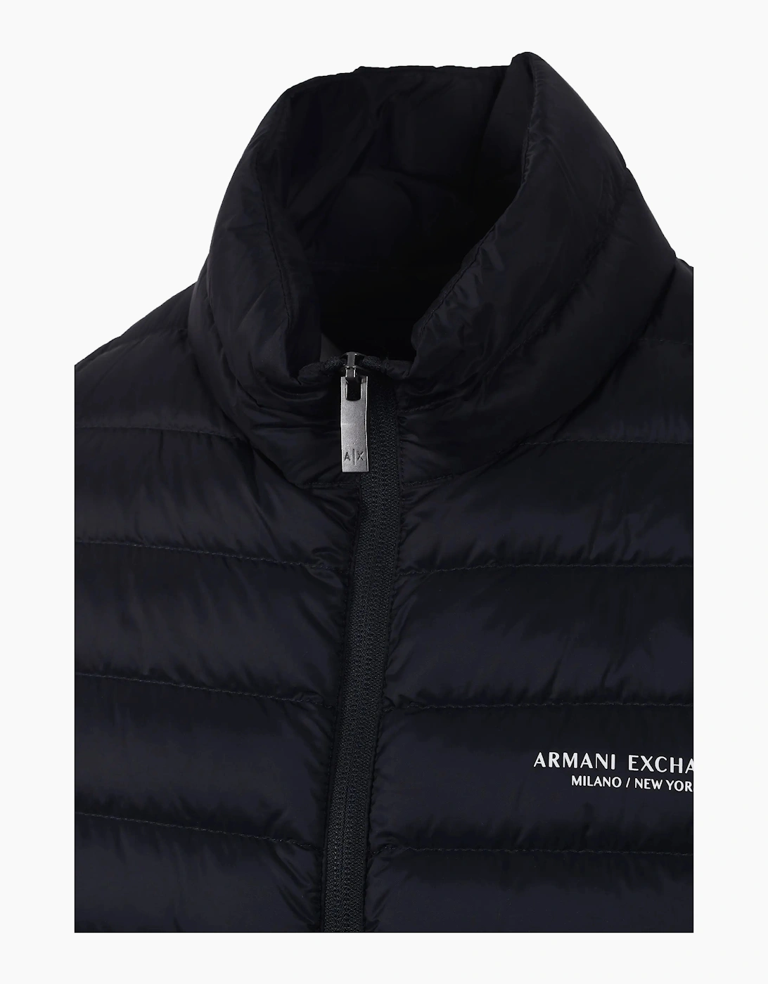 ARMANI EXCHANGE WOVEN DOWN JACKET DEEP NAVY