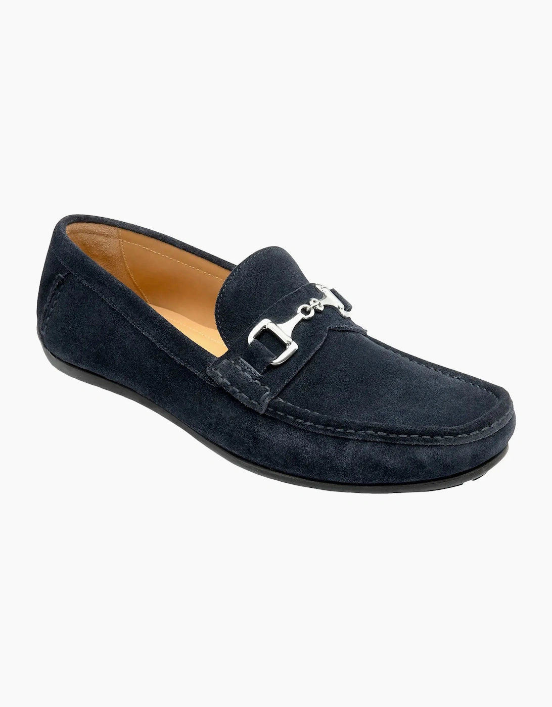 LOAKE HAWTHORN DRIVER SHOE NAVY SUEDE