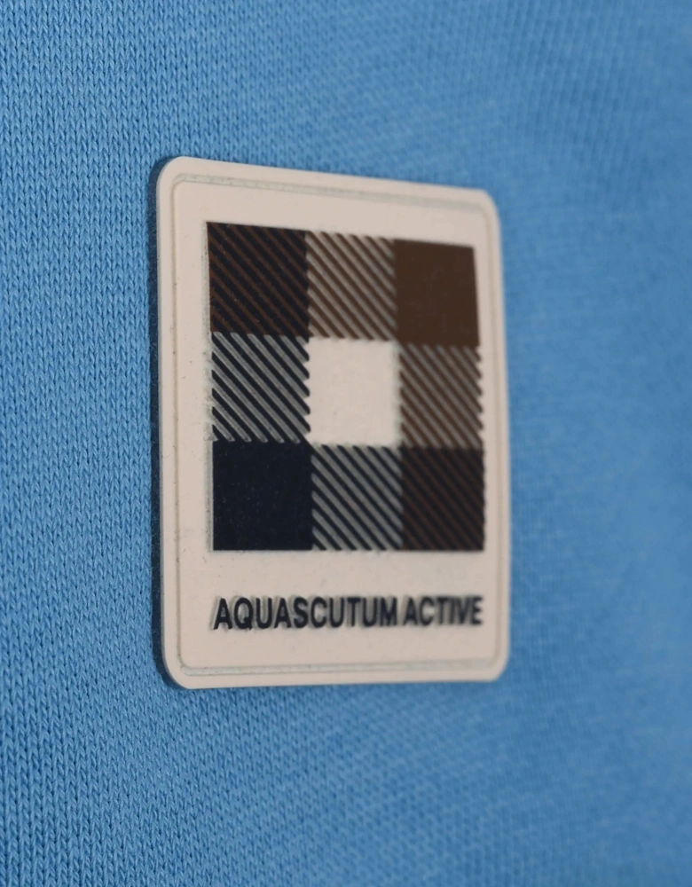 AQUASCUTUM BADGE CREWNECK SWEATSHIRT AVIO