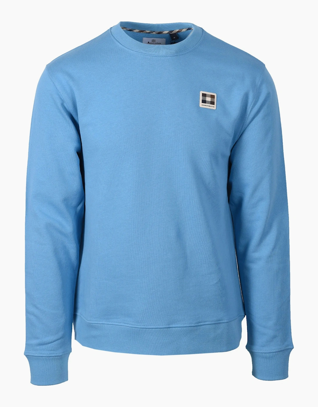 AQUASCUTUM BADGE CREWNECK SWEATSHIRT AVIO