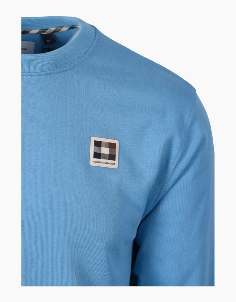 AQUASCUTUM BADGE CREWNECK SWEATSHIRT AVIO