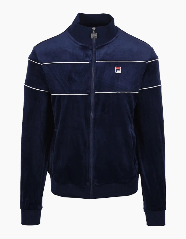 FILA VITTORIO VELOUR TRACK JACKET FILA NAVY/GARDENIA