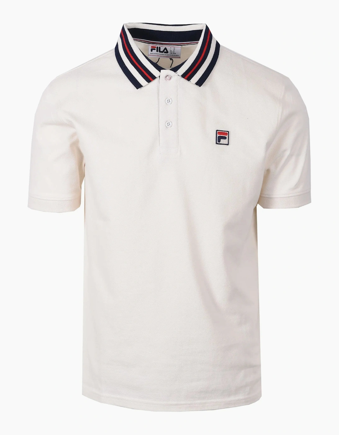 Fila Men's White Achille Polo Gardenia  Size Xl