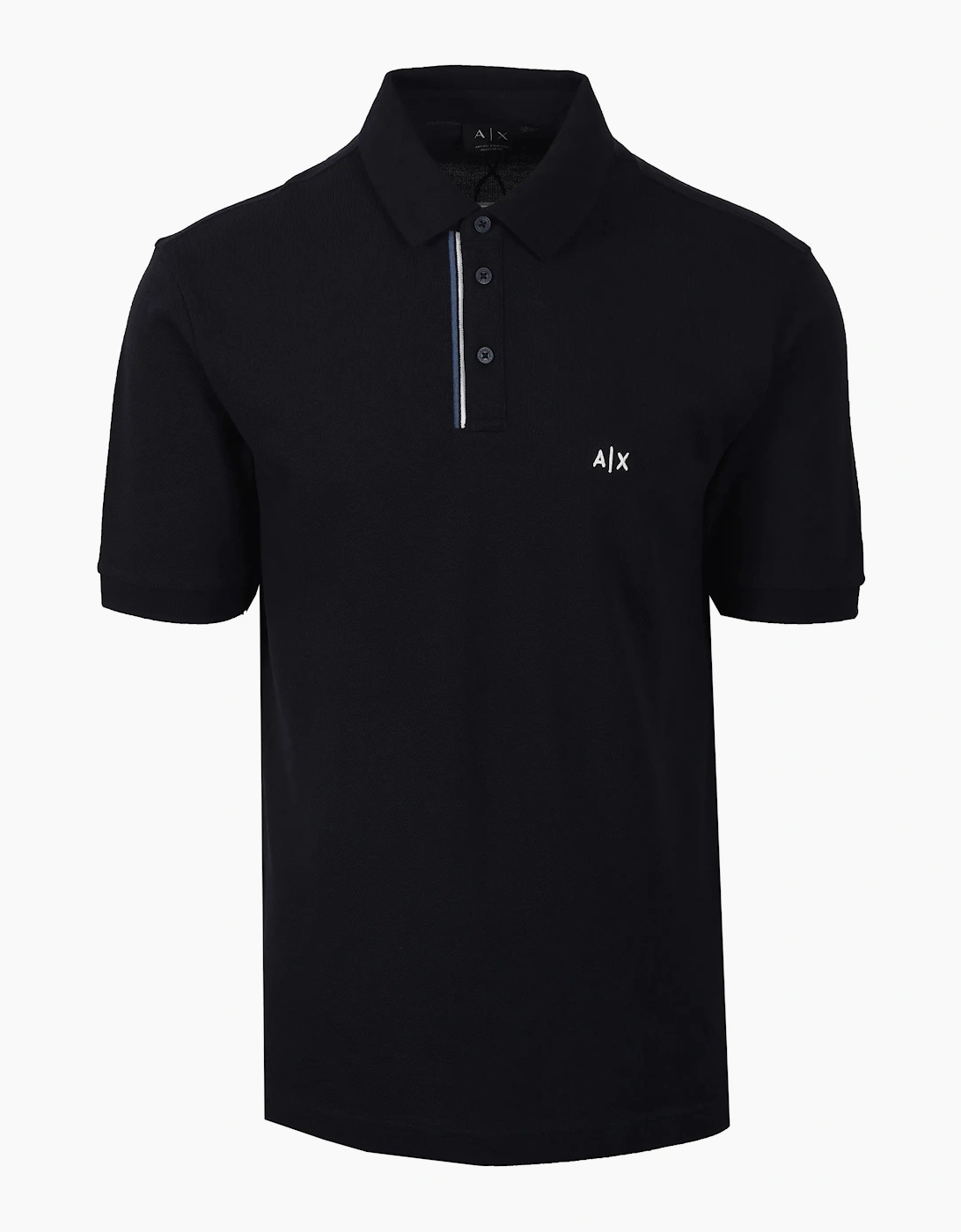 Armani Exchange Men's Navy Polo Shirt Deep  42 Size Xl