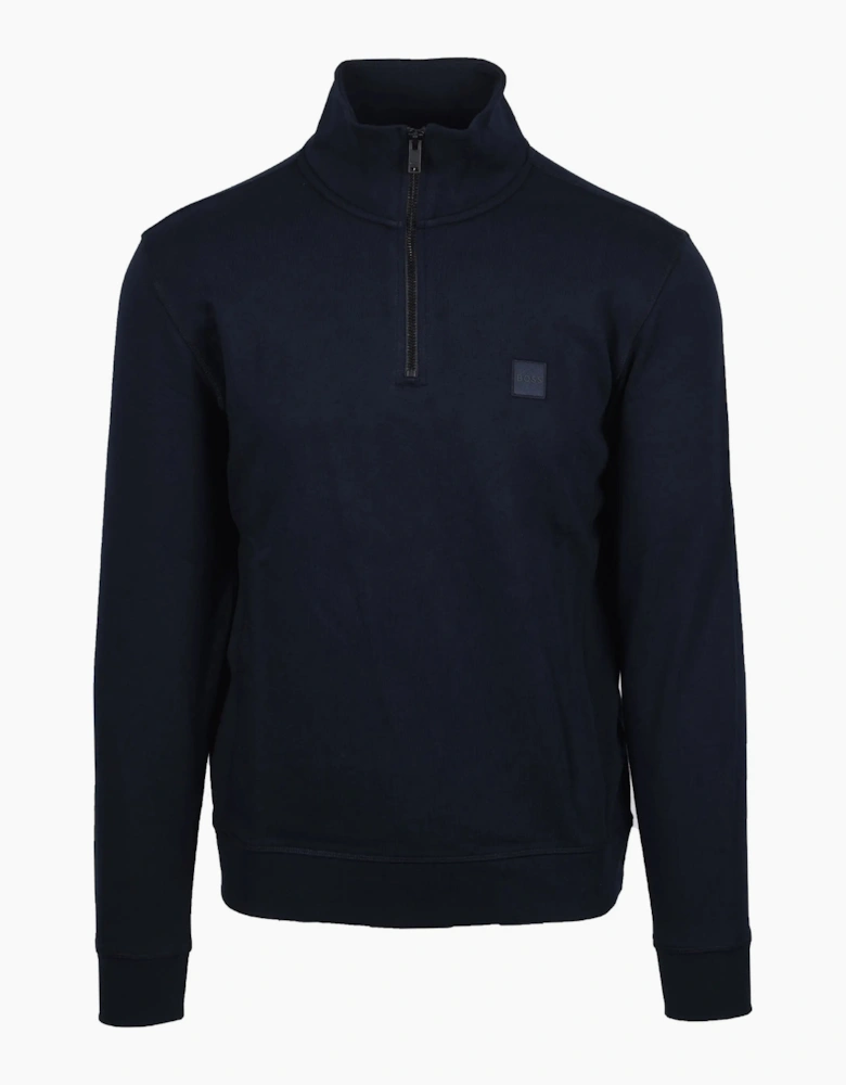 Boss Orange ZETRUST HALF-ZIP SWEATSHIRT DARK BLUE