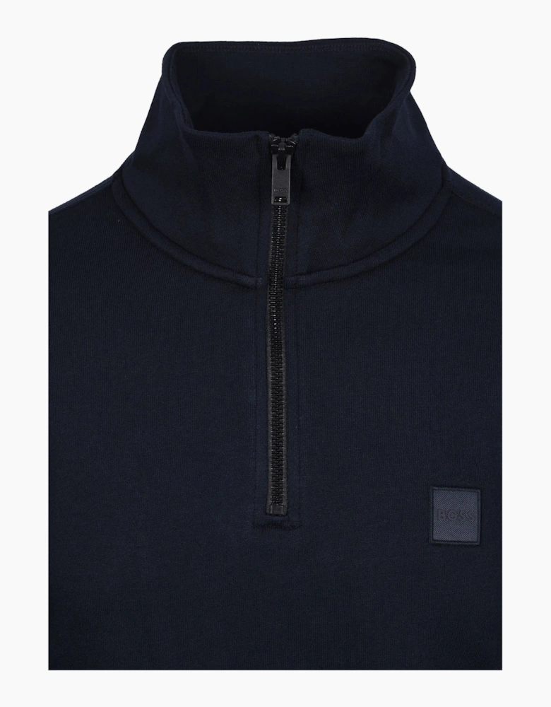 Boss Orange ZETRUST HALF-ZIP SWEATSHIRT DARK BLUE