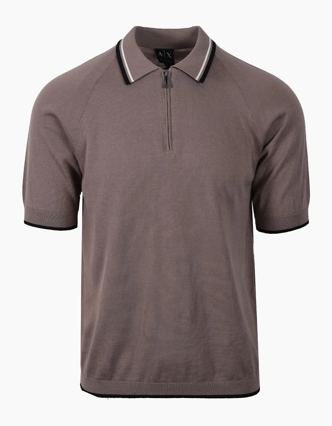 ARMANI EXCHANGE KNITTED POLO SHIRT DRIFTWOOD, 4 of 3