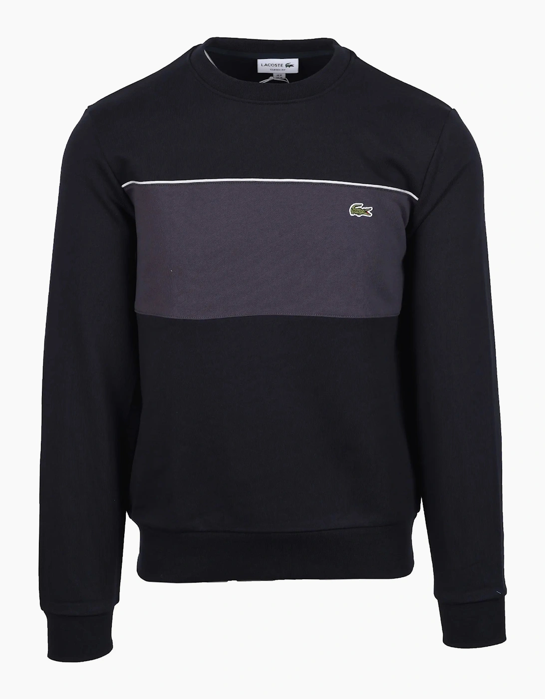 LACOSTE CREWNECK SWEATSHIRT BLACKBIRD/GRAPE, 4 of 3