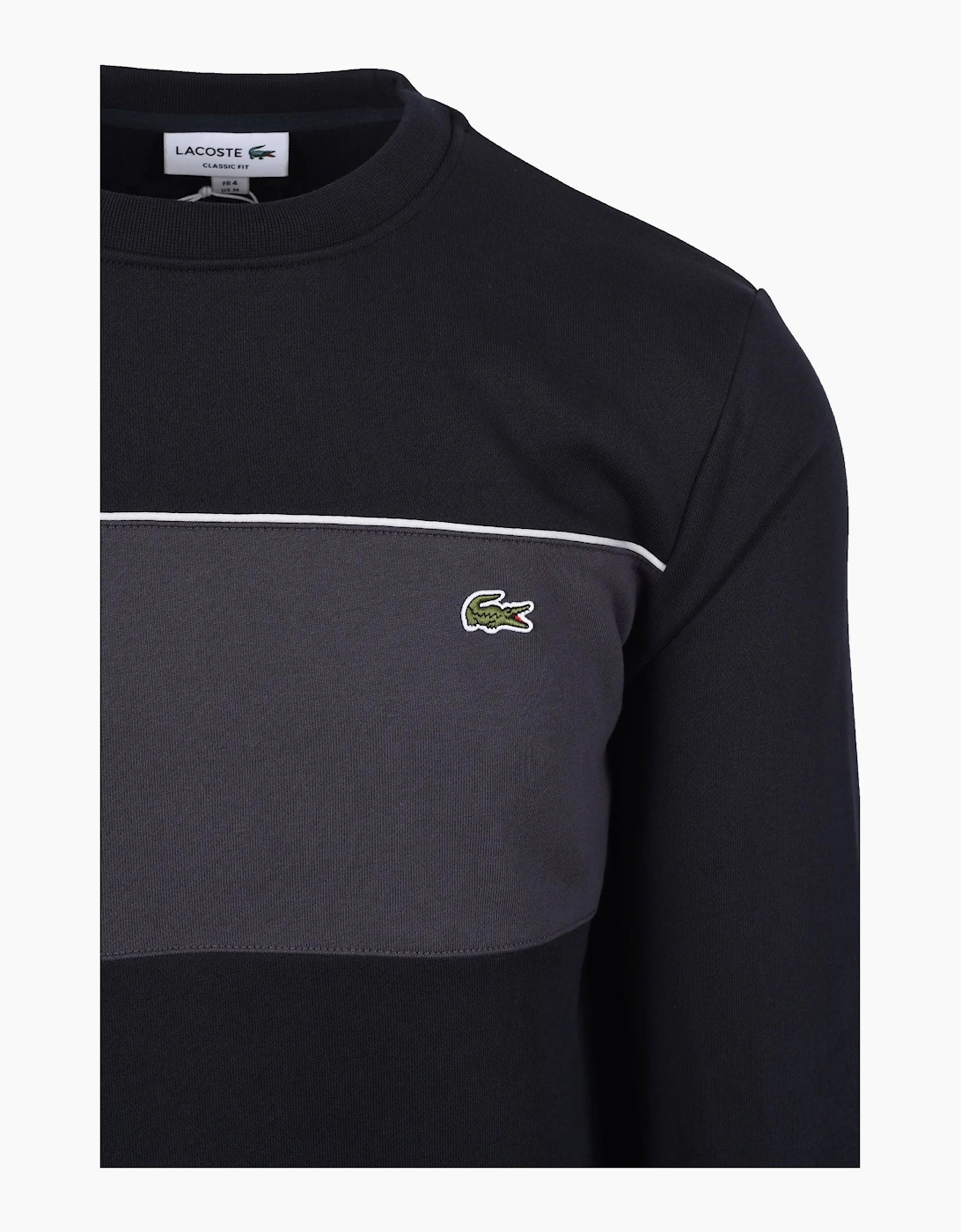 LACOSTE CREWNECK SWEATSHIRT BLACKBIRD/GRAPE