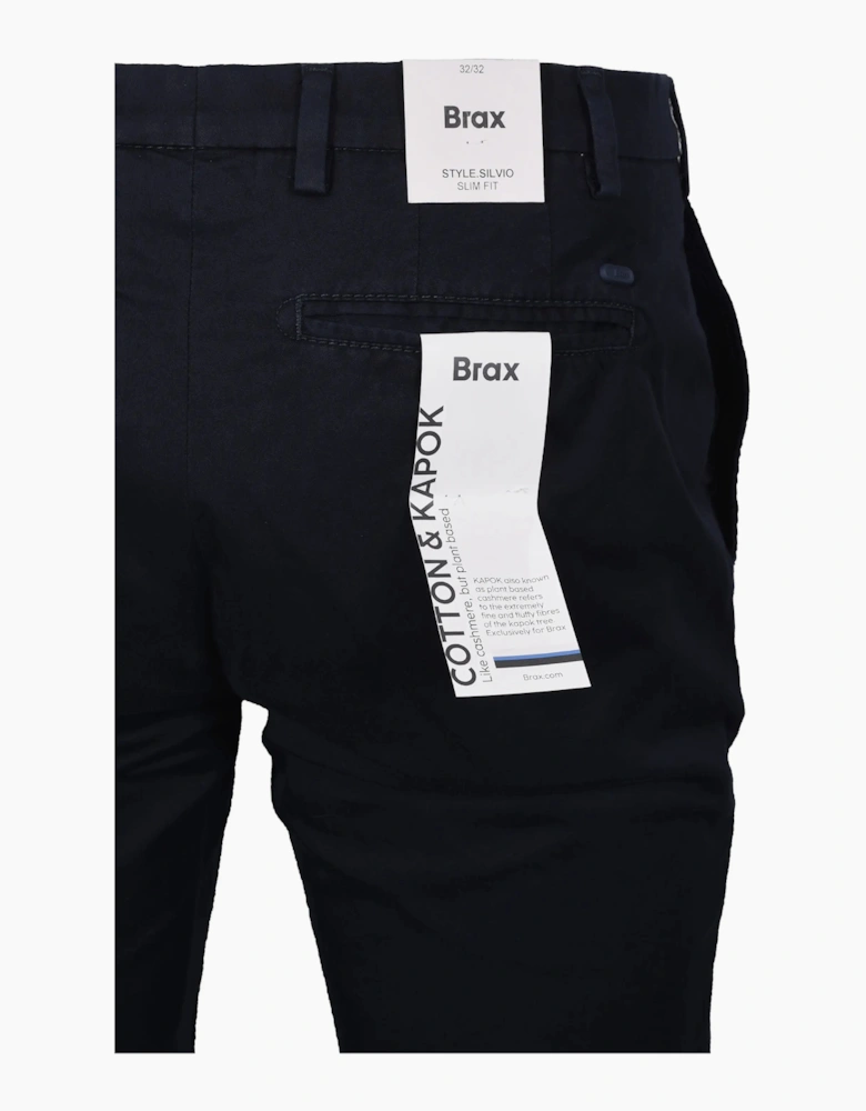 BRAX SILVIO COTTON CHINO NAVY