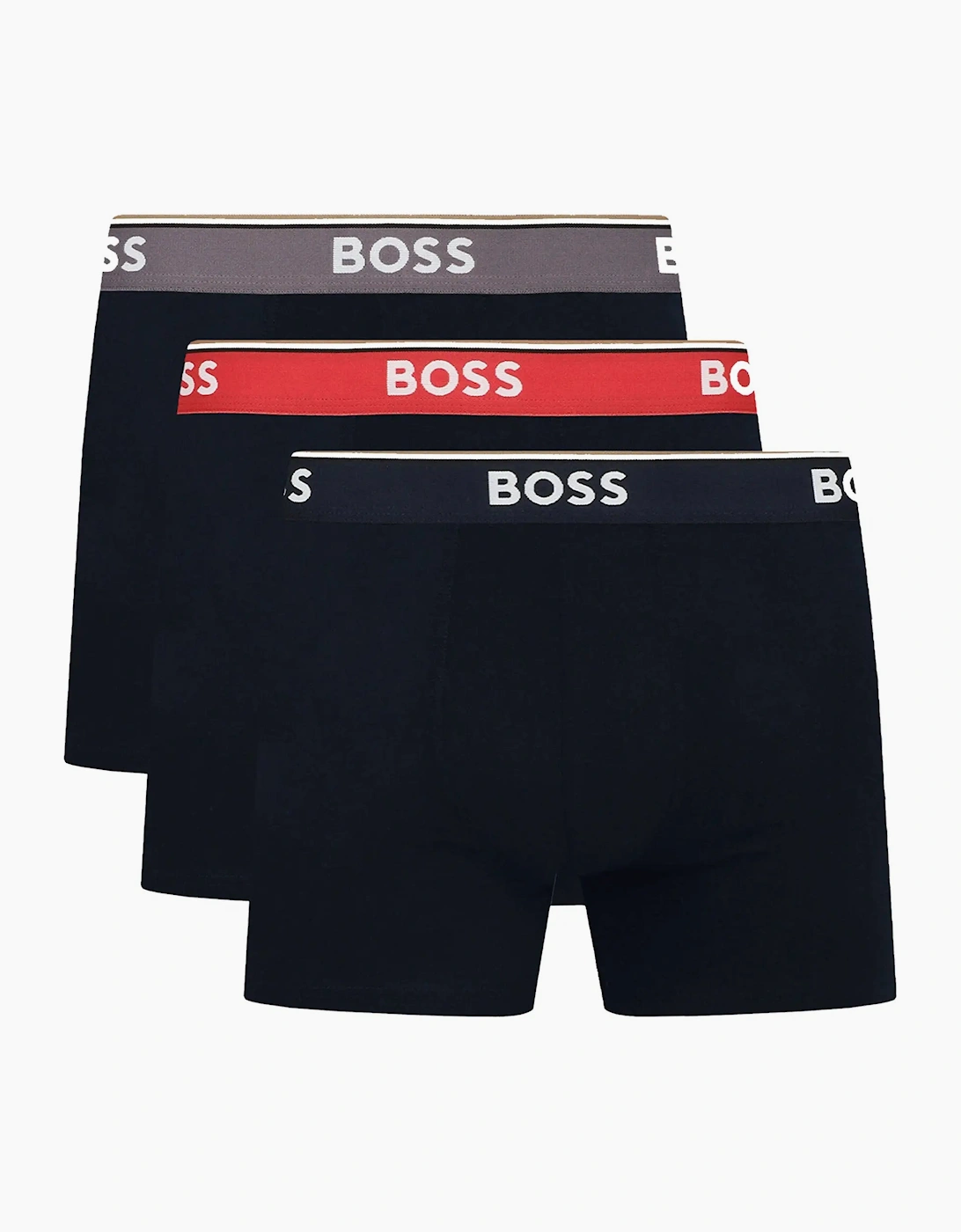 Hugo Boss Men's Navy Boss Black Boss 3 Pack Boxer Open Blue - Size: 36/32