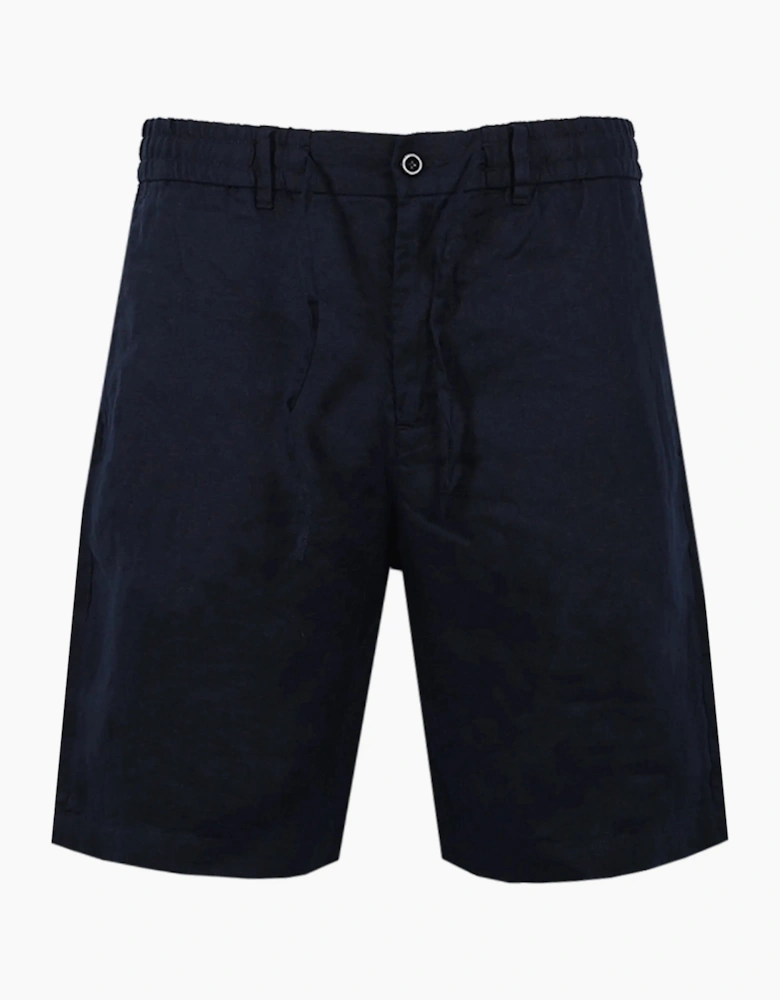 GANT REG LINEN SHORTS EVENING BLUE