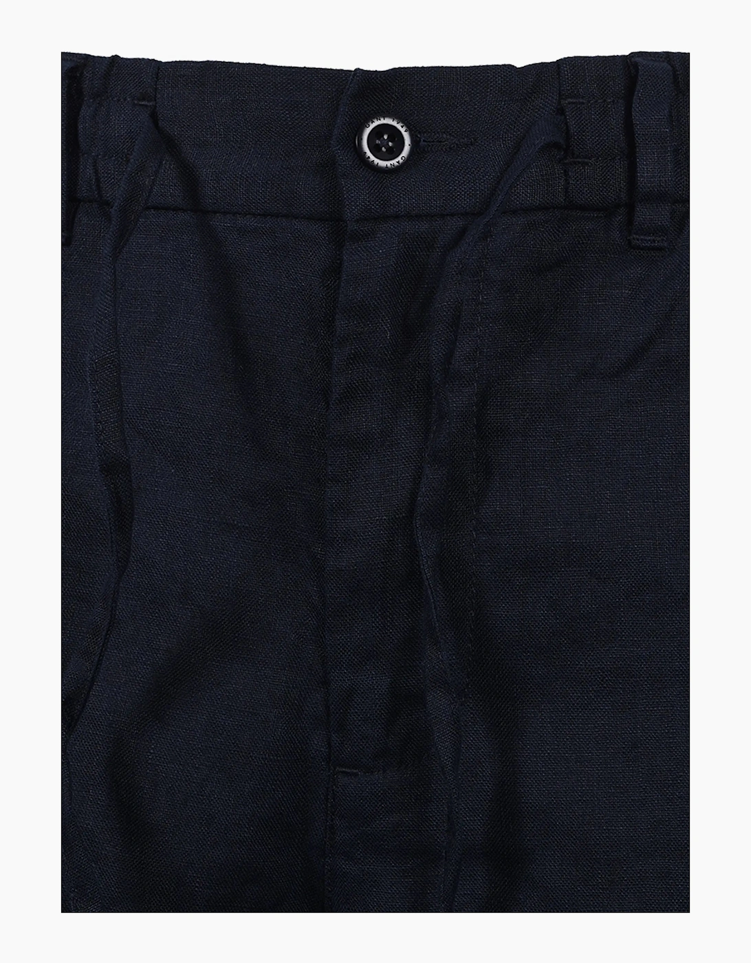 GANT REG LINEN SHORTS EVENING BLUE