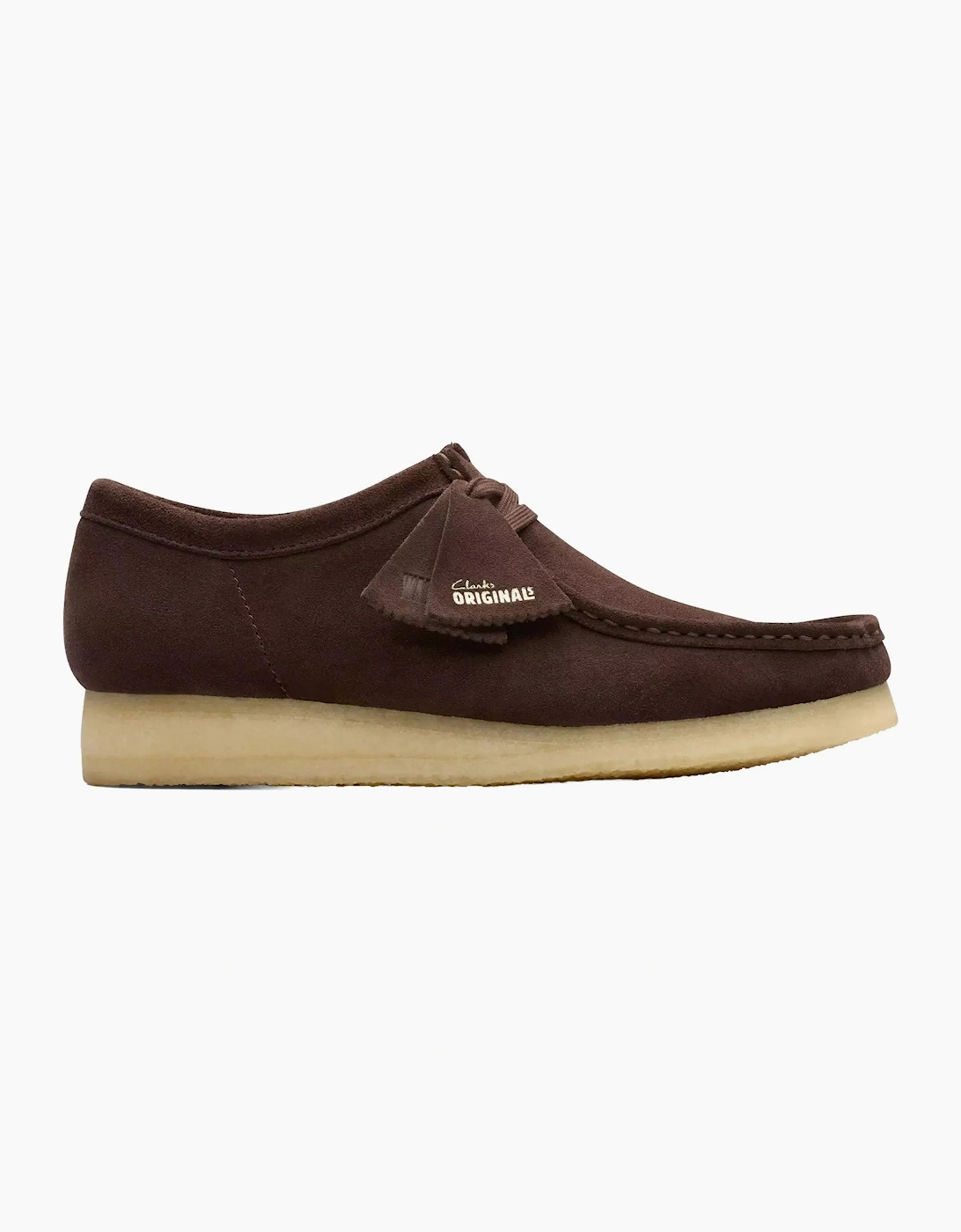 CLARKS ORIGINALS WALLABEE SHOE DARK BROWN SUEDE, 4 of 3