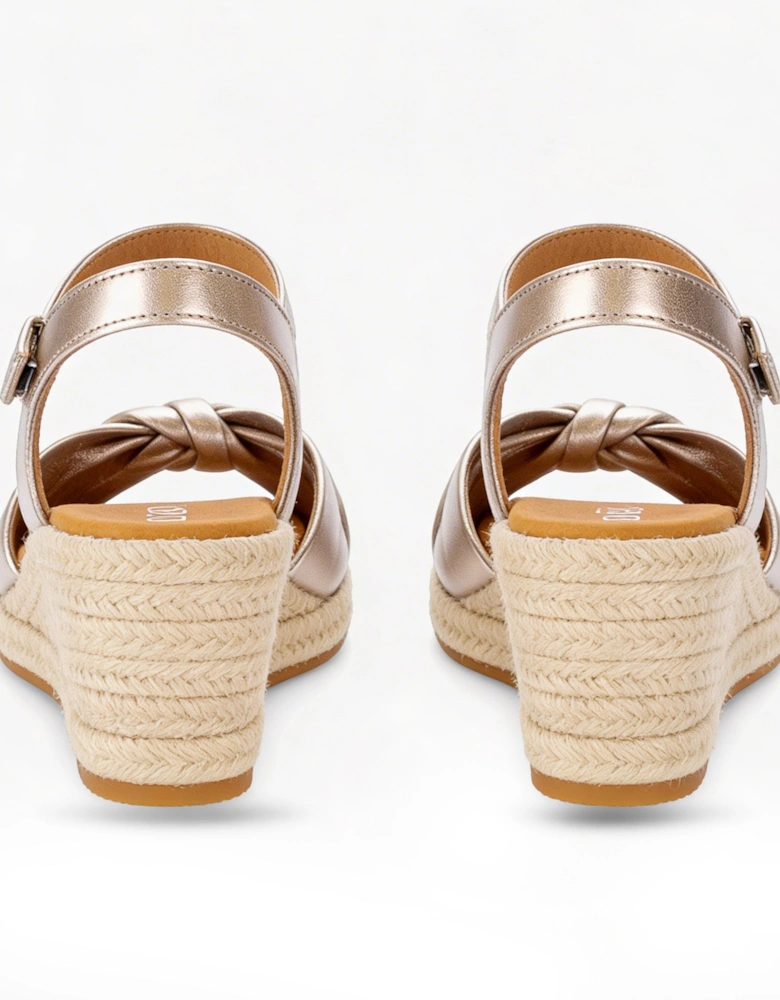 Gabor MOON Womens Ankle Strap Sandals Gold