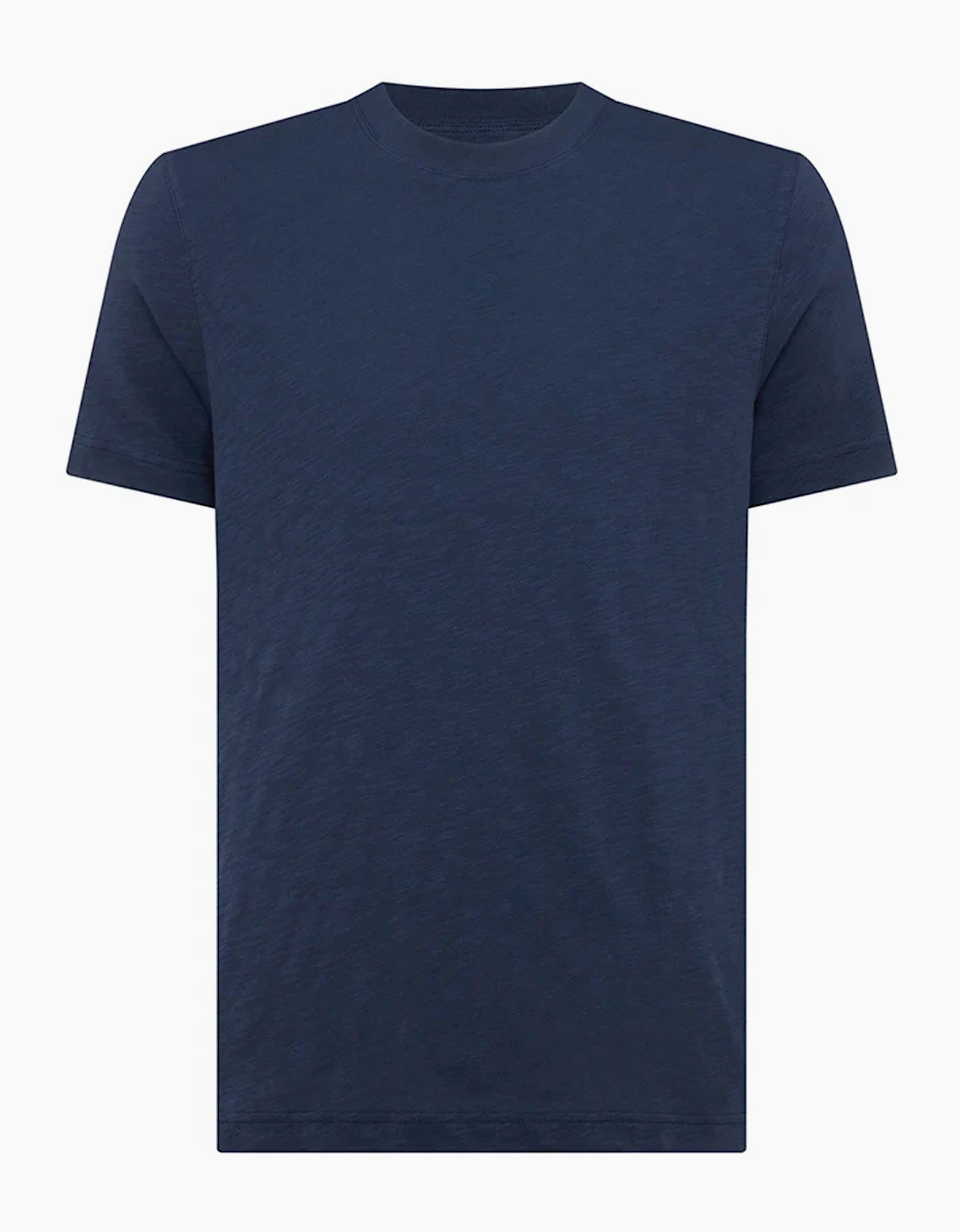 Remus Uomo slub cotton T-Shirt NAVY