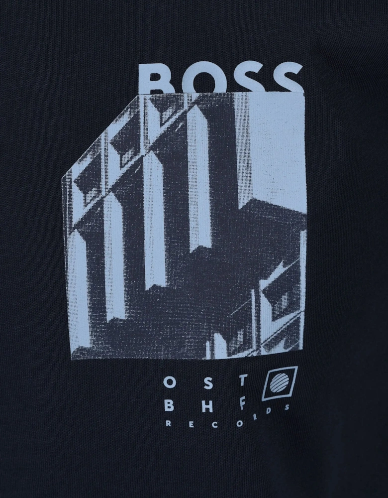 Boss Orange TE_BOARD TSHIRT DARK BLUE