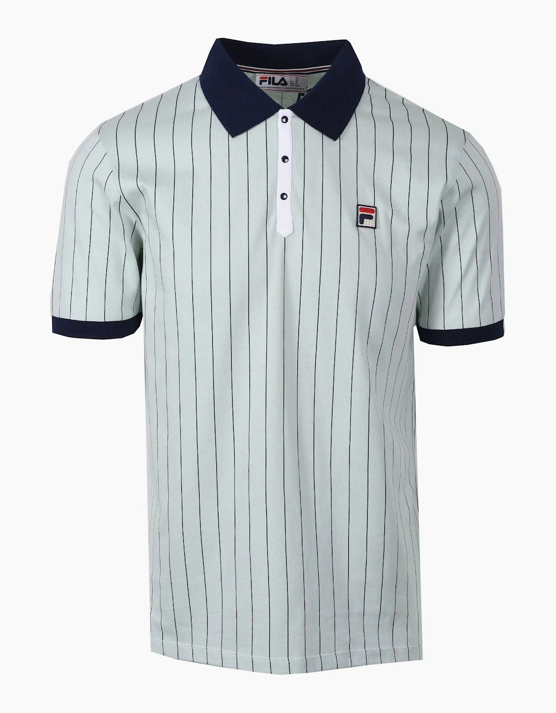 Fila Men's Surf Spray Navy White Bb1 Vintage Striped Polo Surf Spray/Navy/White  44 Size 2XL