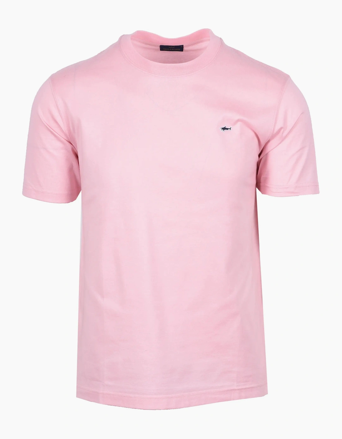 Paul & Shark Men's Pink Badge T-Shirt - Size: 38