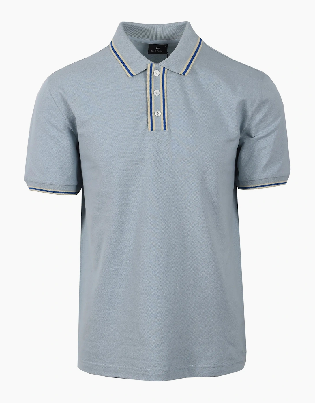 Paul Smith Men's Blue Reg Fit Tipped Polo  38 Size M