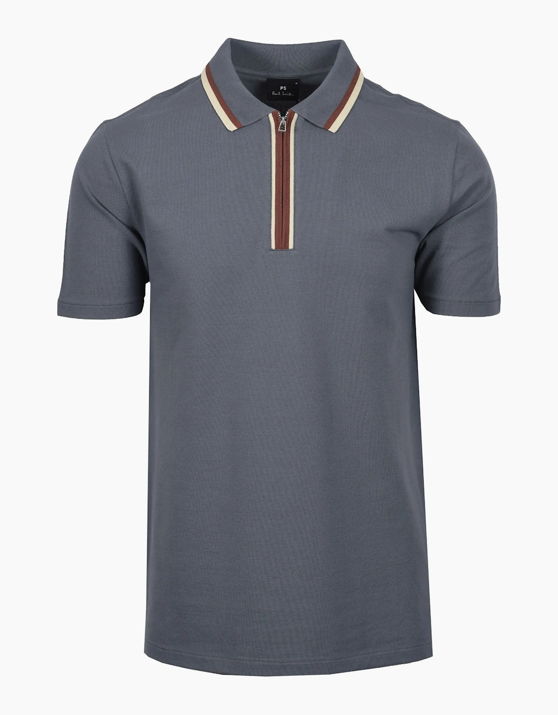 Paul Smith Men's Grey Reg Fit Zip Polo  38 Size M