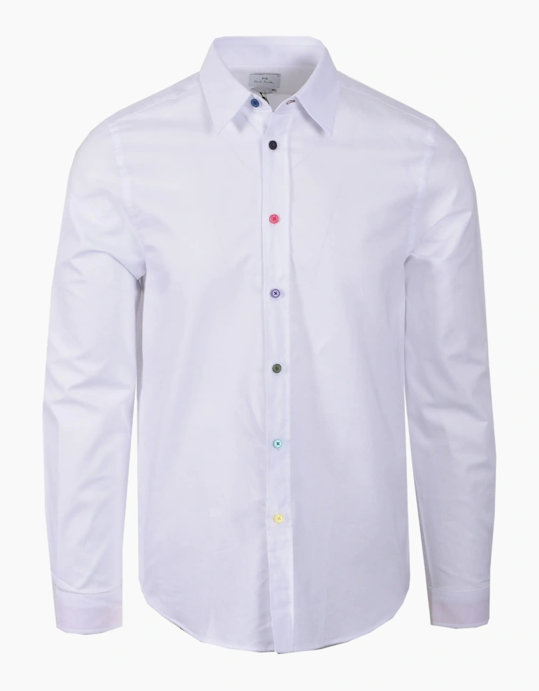 PAUL SMITH LS TAILORED FIT SHIRT WHITE